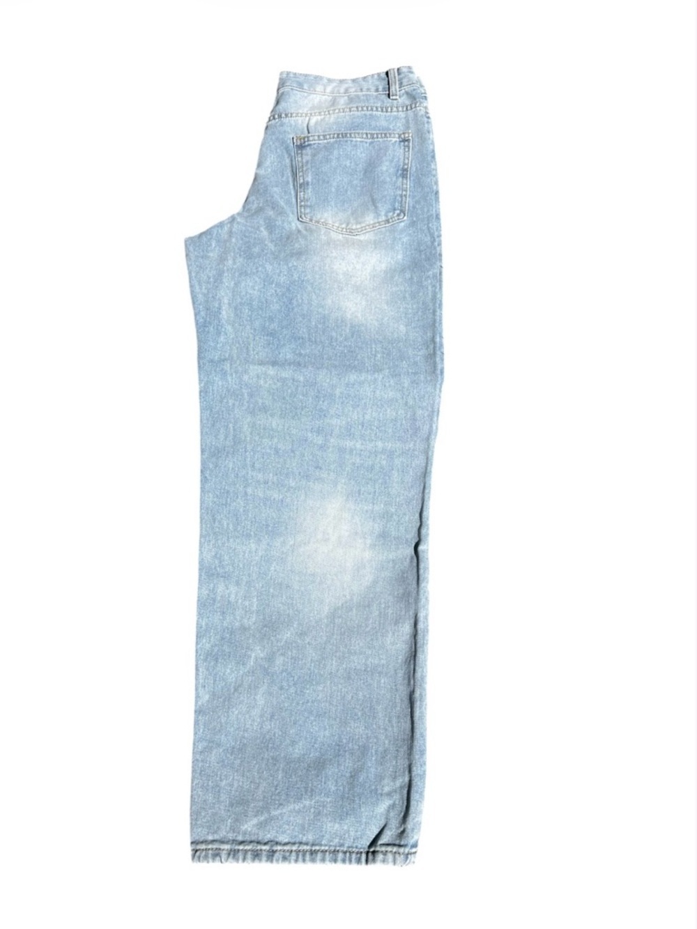 Relaxed Fit Men's Light Wash Denim Jeans
